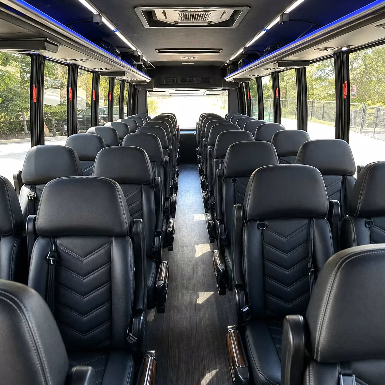 25 passenger minibus interior
