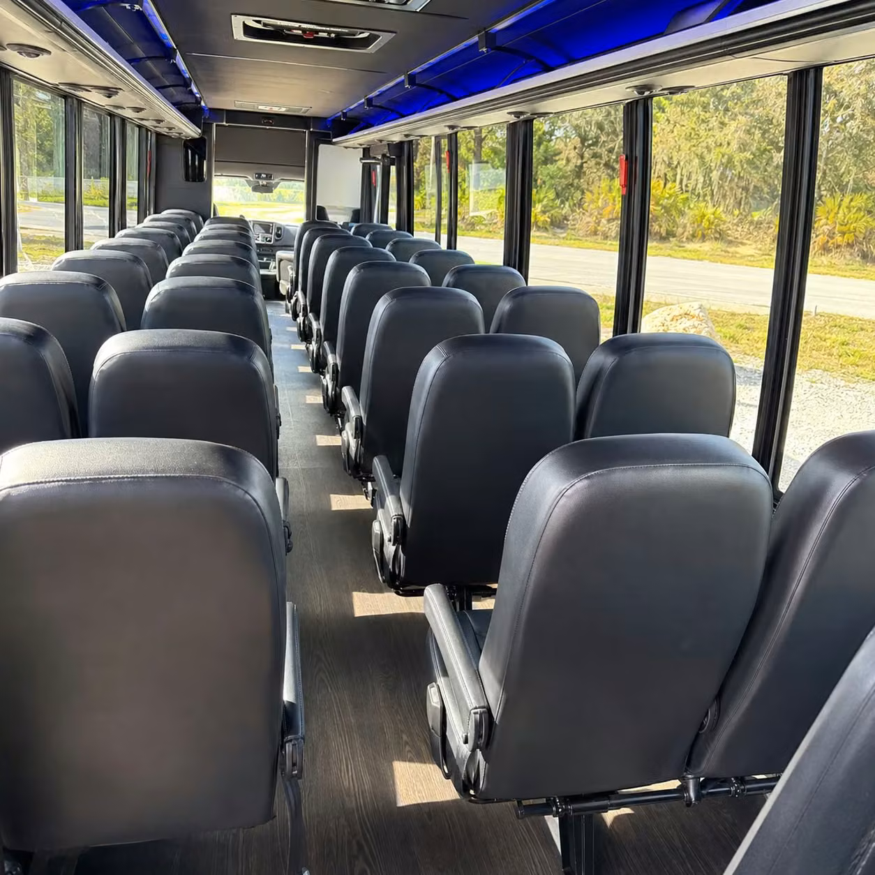 28 passenger minibus interior