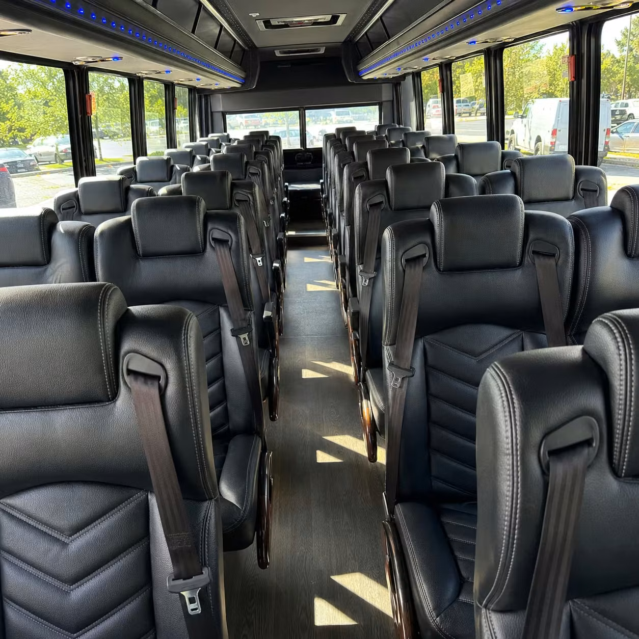 35 passenger minibus inside