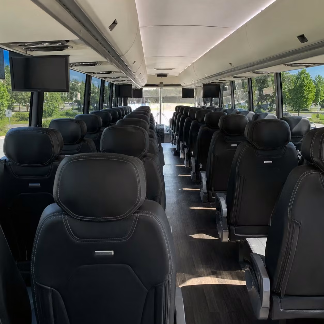 chico charter bus interior